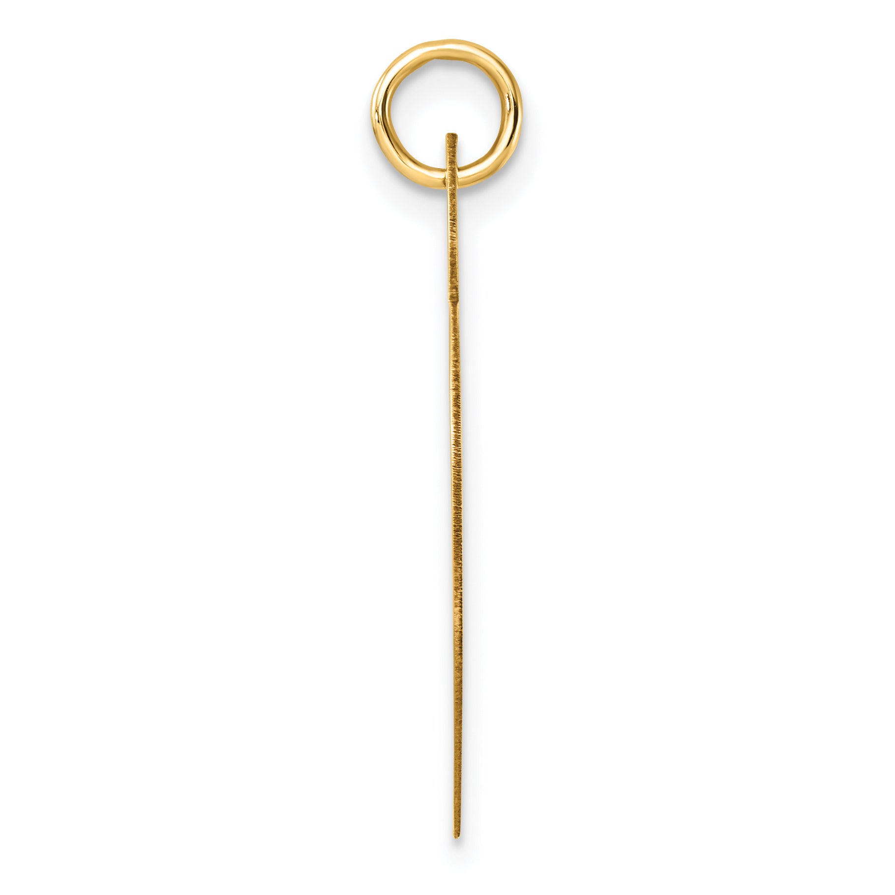 14K Polished Heart Shaped Disc Pendant Secondary image