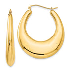 14k Polished Hoop Earrings