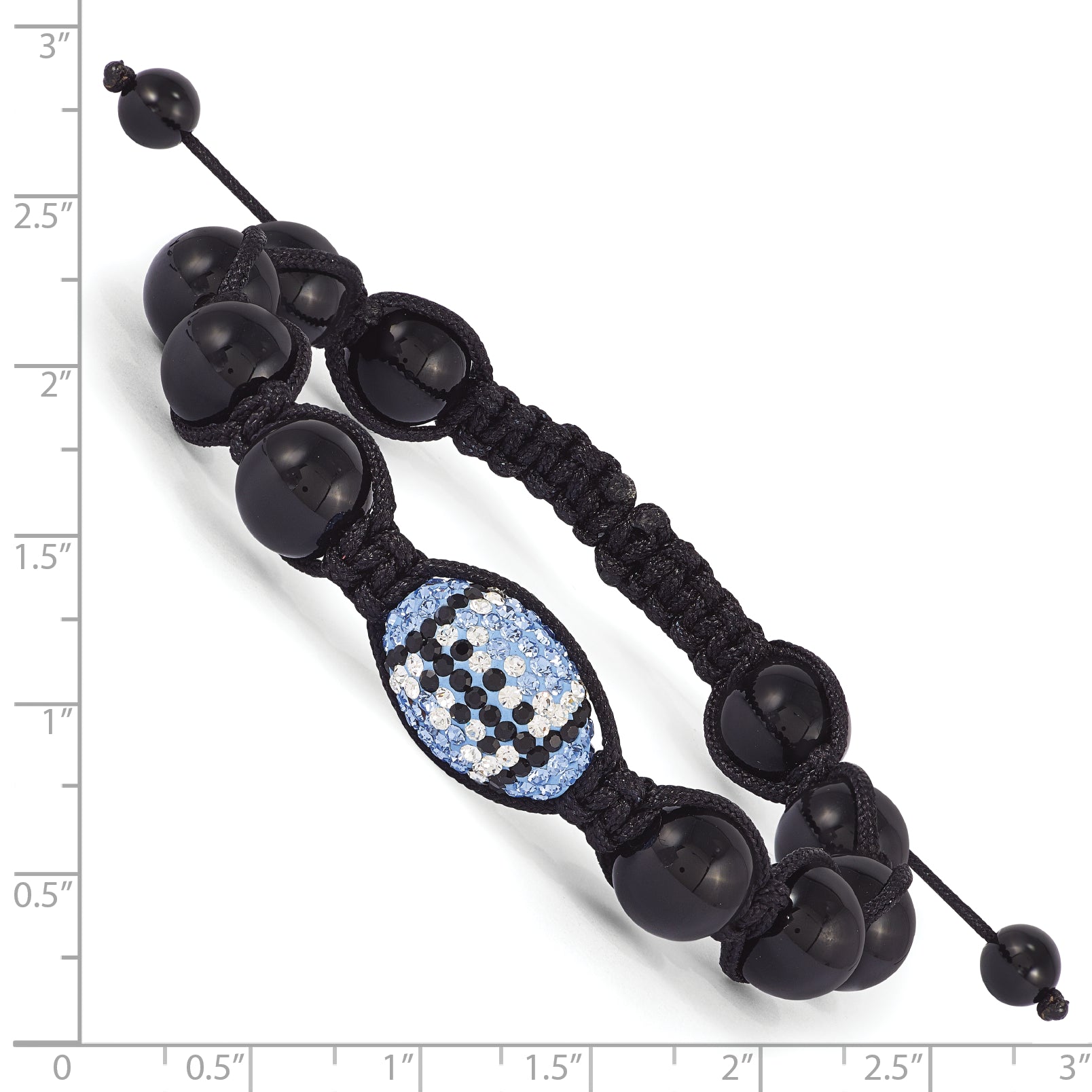 Crystal Adjustable Macrame Football Bracelet for Jewelry Lovers