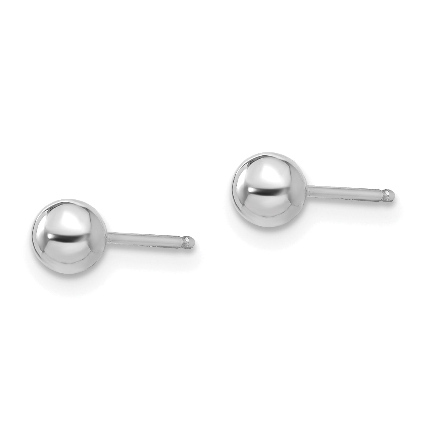 Sophia Jewelers 14K White Gold Polished Ball Earrings Elegant & Lightweight Secondary image