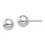14k White Gold Madi K Polished 7mm Ball Post Earrings