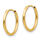 Children's Endless Hoop Earring Set in 14K Yellow Gold