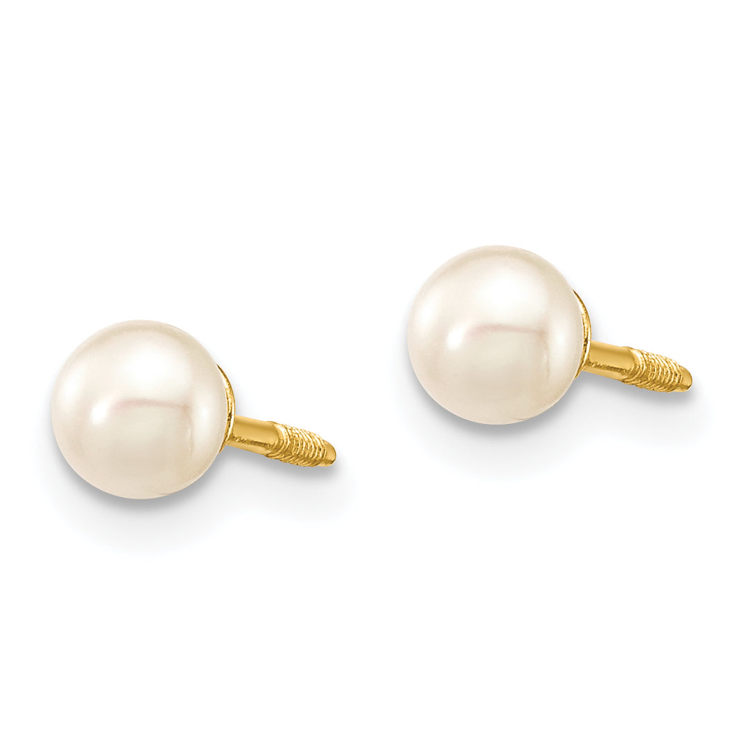 14K Madi K 4-5mm White Freshwater Cultured Pearl Bracelet & Earring Set Secondary image