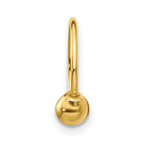 Half Hoop Single Earring in 14K Yellow Gold, 12mm