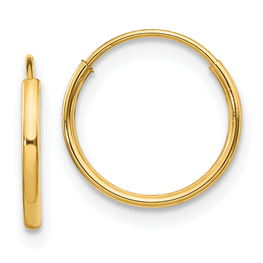 14k Madi K Endless Hoop Earrings Main image