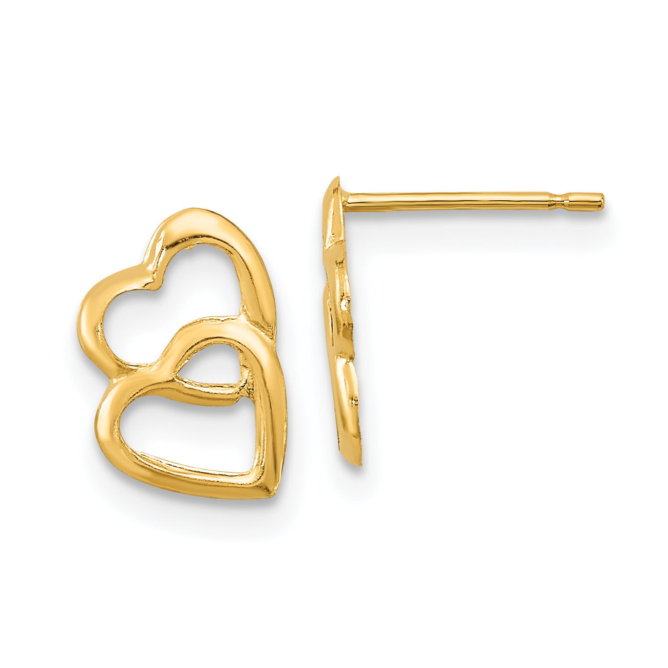 14k Madi K Hearts Post Earrings Main image