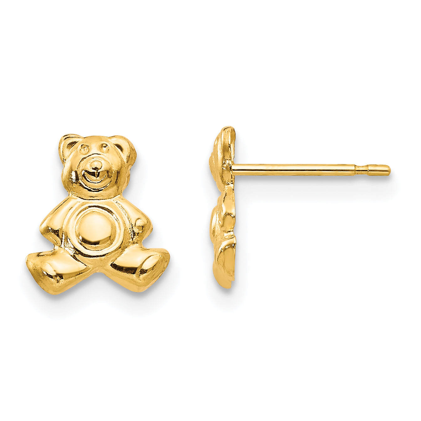 14k Madi K Teddy Bear Post Earrings Main image