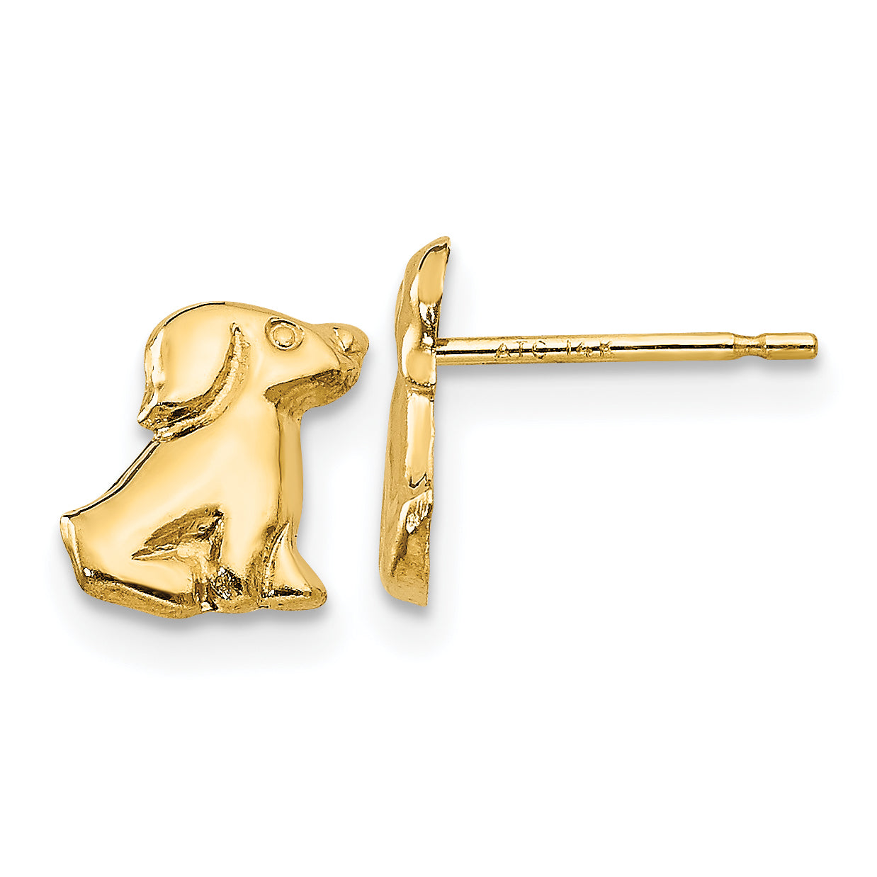 14k Madi K Dog Post Earrings Main image