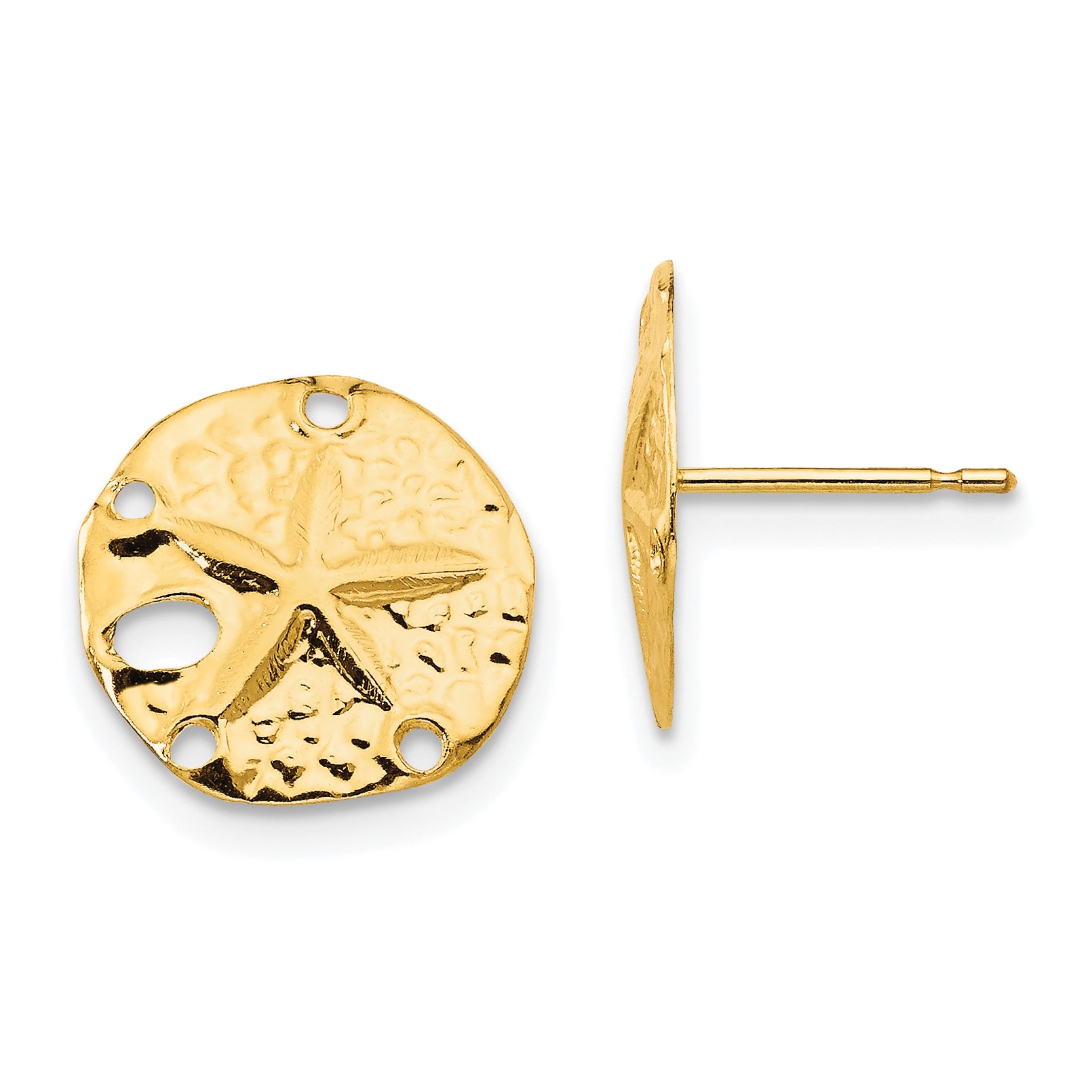 14k Madi K Sand Dollar Post Earrings Main image