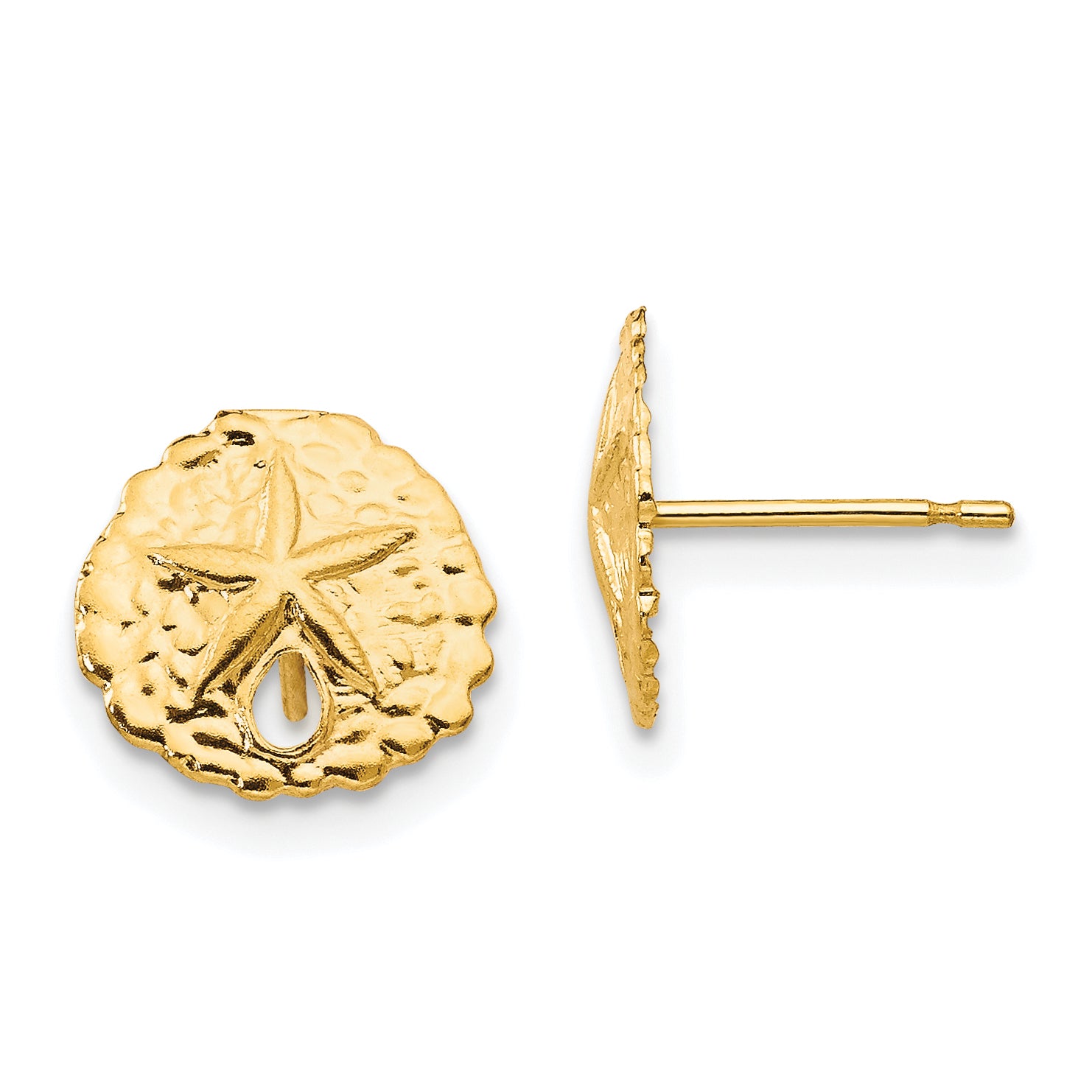 14k Madi K Sand Dollar Post Earrings Main image