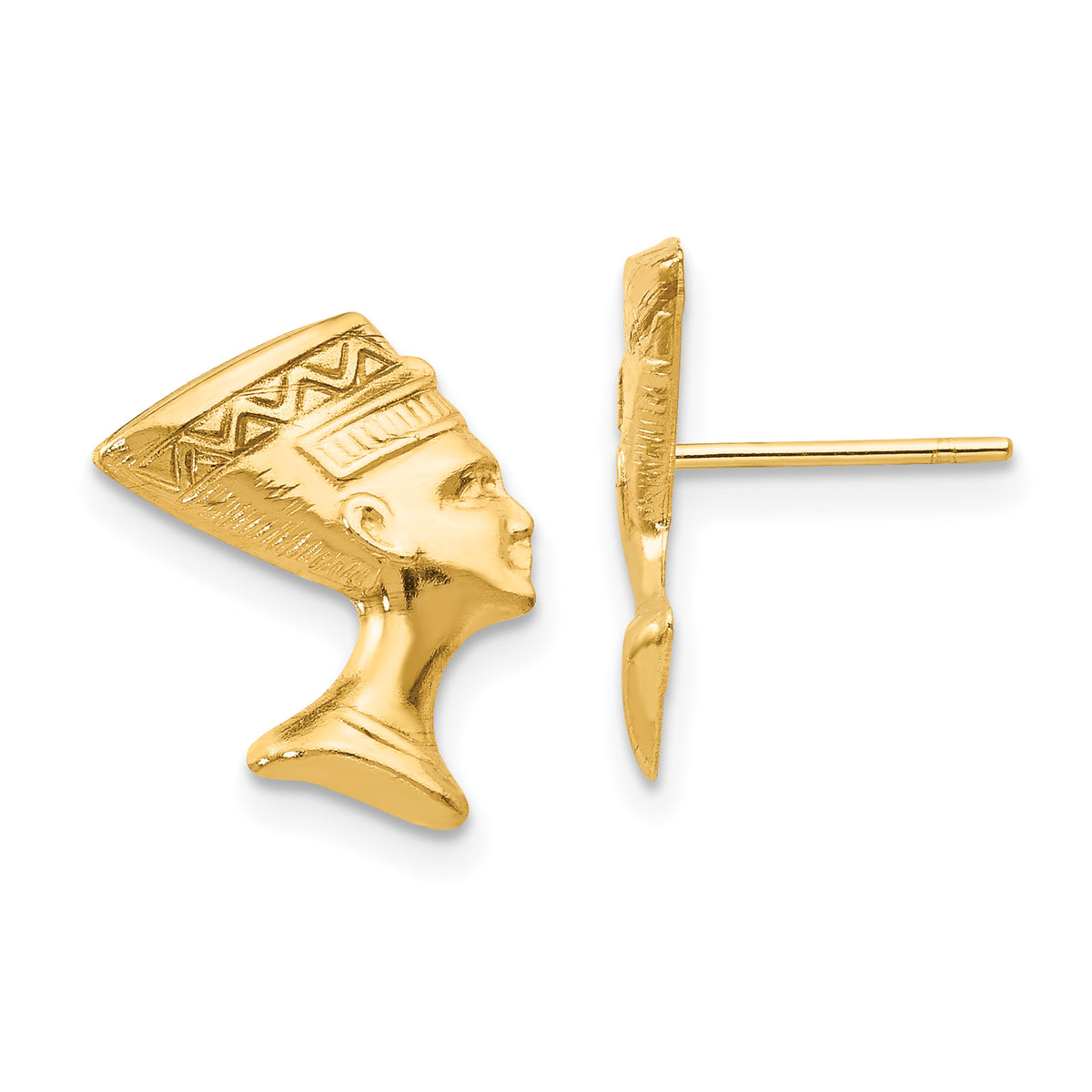 14k Madi K Nefertiti Post Earrings
