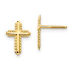 14k Madi K Cross Post Earrings