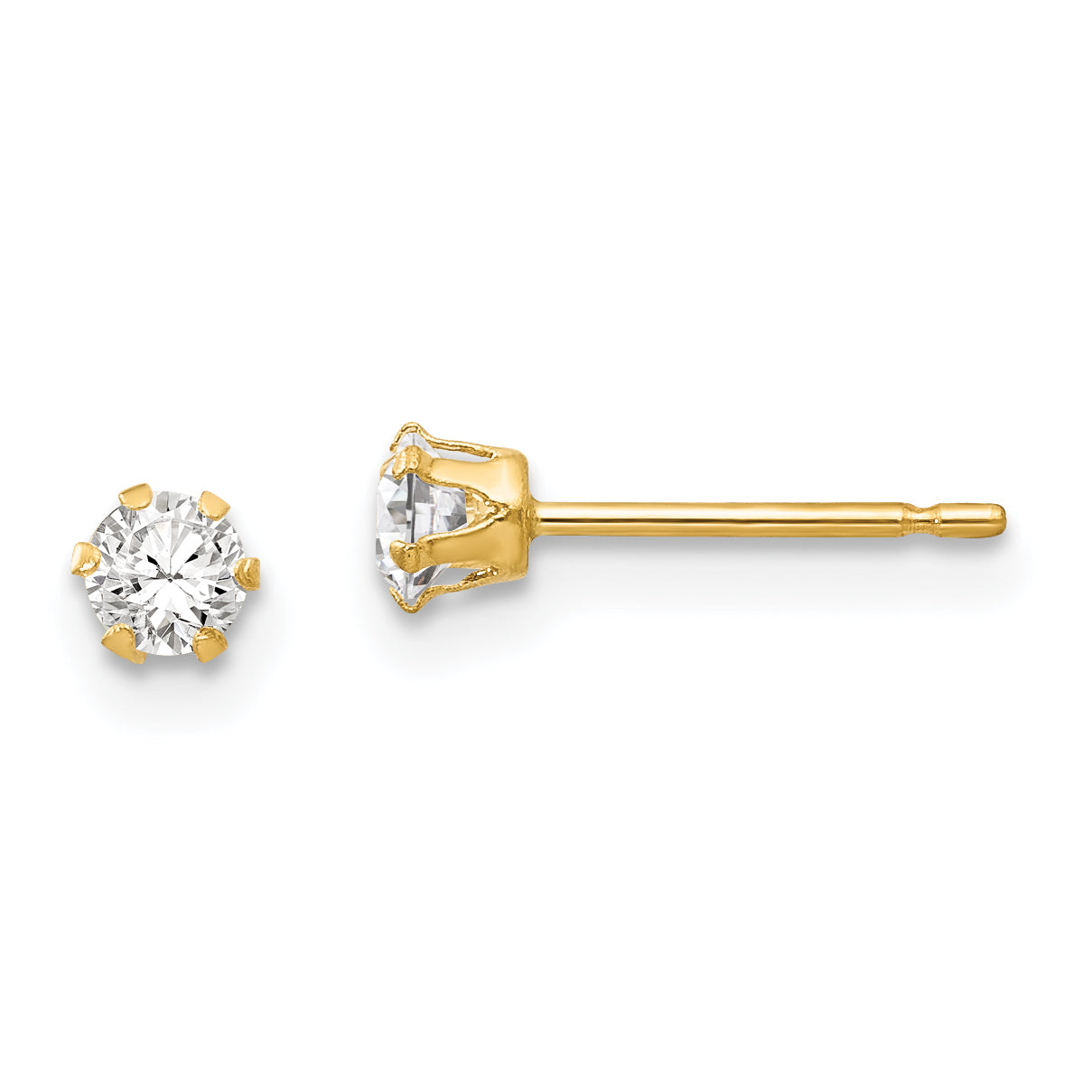14k Madi K CZ Stud Post Earrings Main image