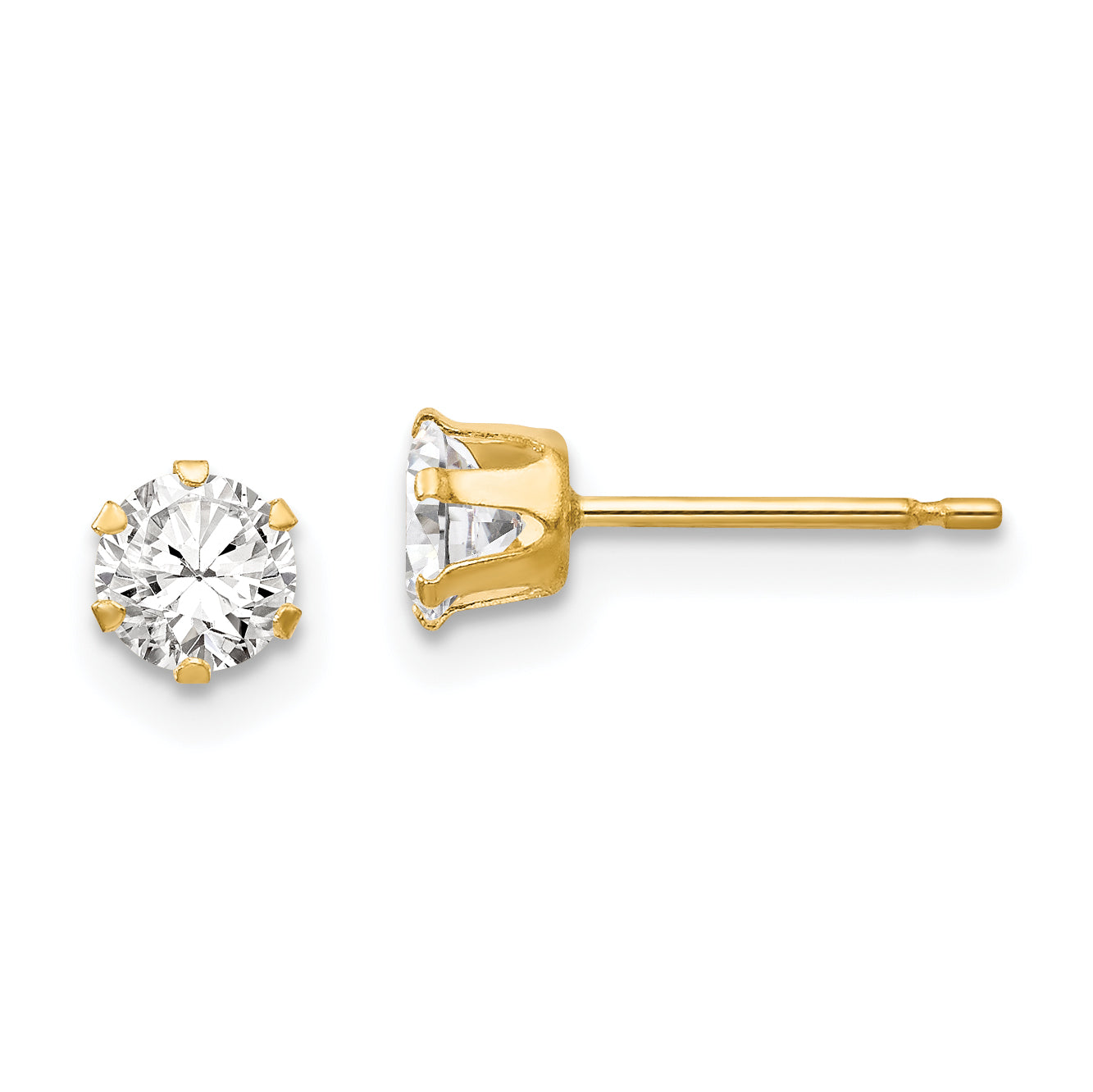14k Madi K CZ Stud Post Earrings Main image