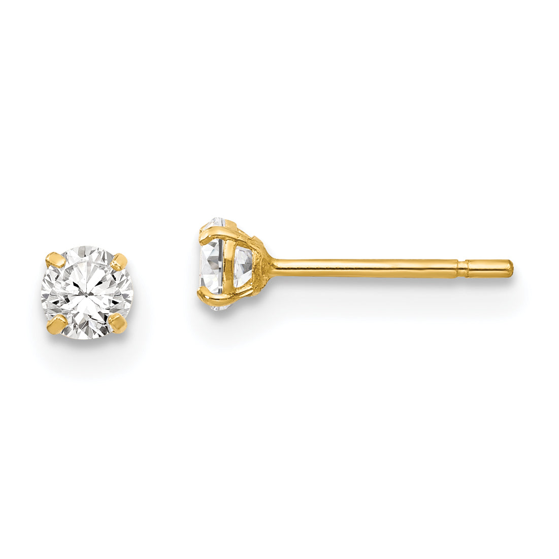 14k Madi K CZ Stud Post Earrings Main image