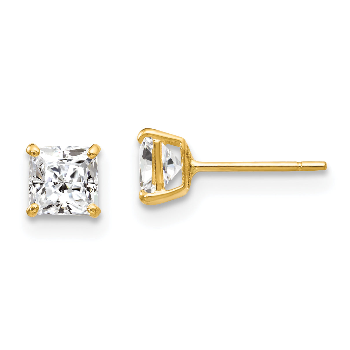 14k Madi K CZ Stud Post Earrings Main image