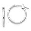 14k White Gold Madi K 1.25mm Hoop Earrings
