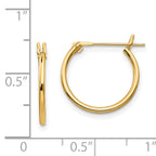 Sophia Jewelers 14K Gold Polished Hoop Earrings for Women