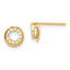 14ky Madi K Childrens CZ Circle Post Earrings