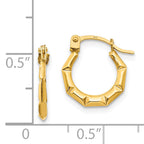 Sophia Jewelers 14K Gold Polished Shrimp Hoops for Women Elegant & Nickel-Free