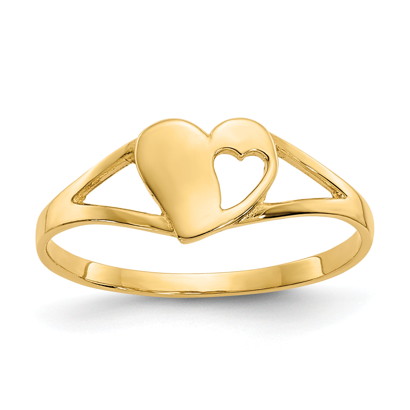 14k Madi K Heart Baby Ring Main image