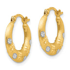 14K Gold Polished Nickel-Free Hoop Earrings by Sophia Jewelers