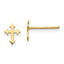 14K Madi K Polished Cross Post Earrings