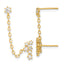 14k Madi K CZ Double Post w/Chain Constellation Earring