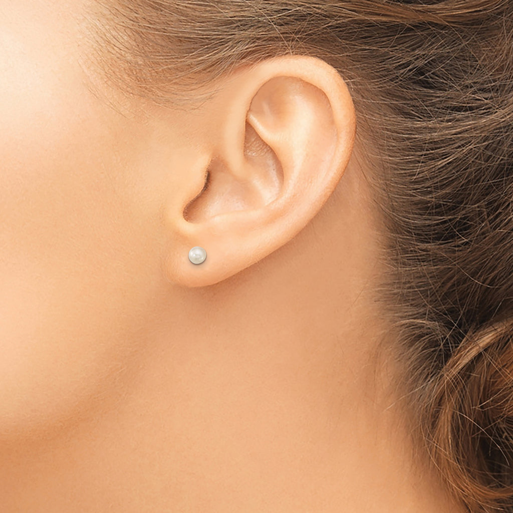 14K Gold Child's Earring Set with CZ & Freshwater Pearls Elegant Trio