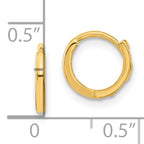 Children's Polished Hinged Hoop Earrings in 14K Yellow Gold