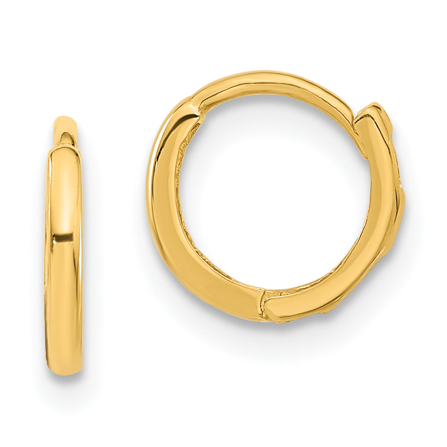 14k Madi K Polished Hinged Hoop Earrings Main image