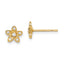 14k Madi K CZ Flower Post Earrings
