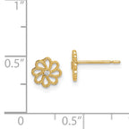 14k Madi K CZ Flower Post Earrings