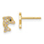 14k Madi K Multi-colored CZ Dolphin Post Earrings