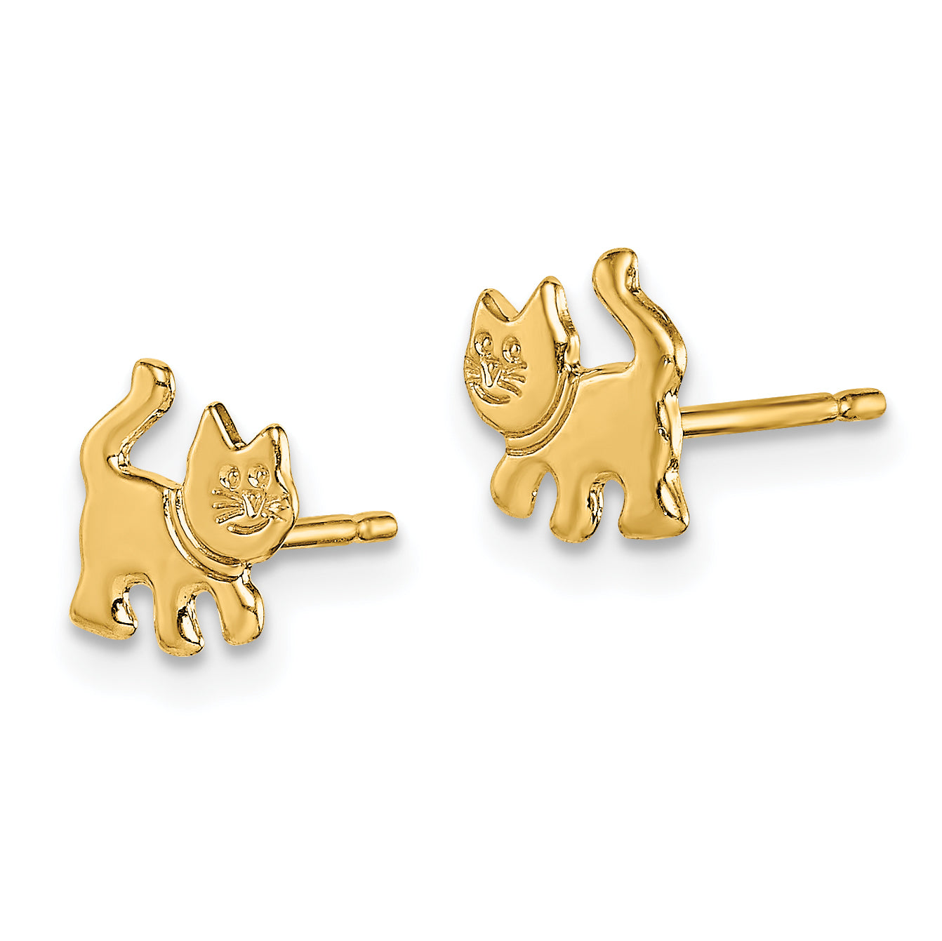 14k Madi K Kitten Post Earrings Secondary image
