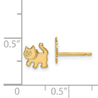 14k Madi K Kitten Post Earrings