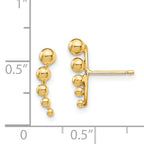 14k Madi K Graduated Ball Post Earrings