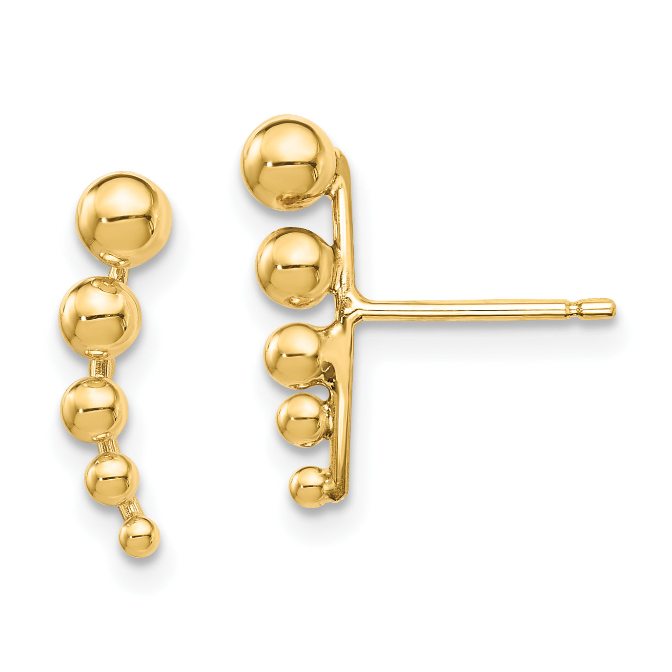 14k Madi K Graduated Ball Post Earrings Main image