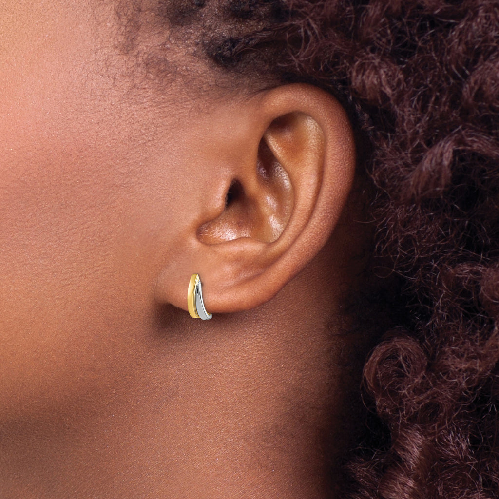 14k w/Rhodium Madi K Post Earrings