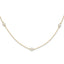 14K Madi K 4-5mm White Round FW Cultured Pearl 5-station Necklace