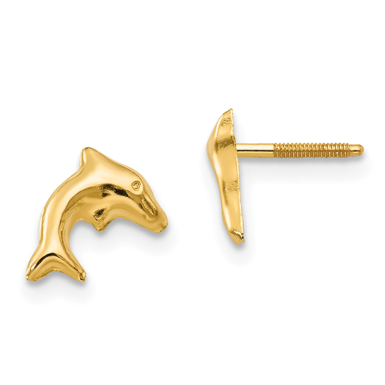 14k Madi K Sm. Dolphin Earrings Main image
