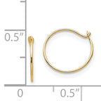 14K Gold Polished Endless Hoop Earrings for Women by Sophia Jewelers