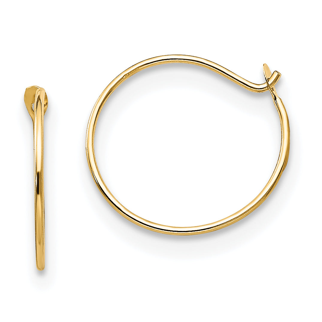 14k Madi K Sm. Endless Hoop Earrings Main image