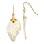 14k Madi K Mother of Pearl Leaf Dangle Earrings