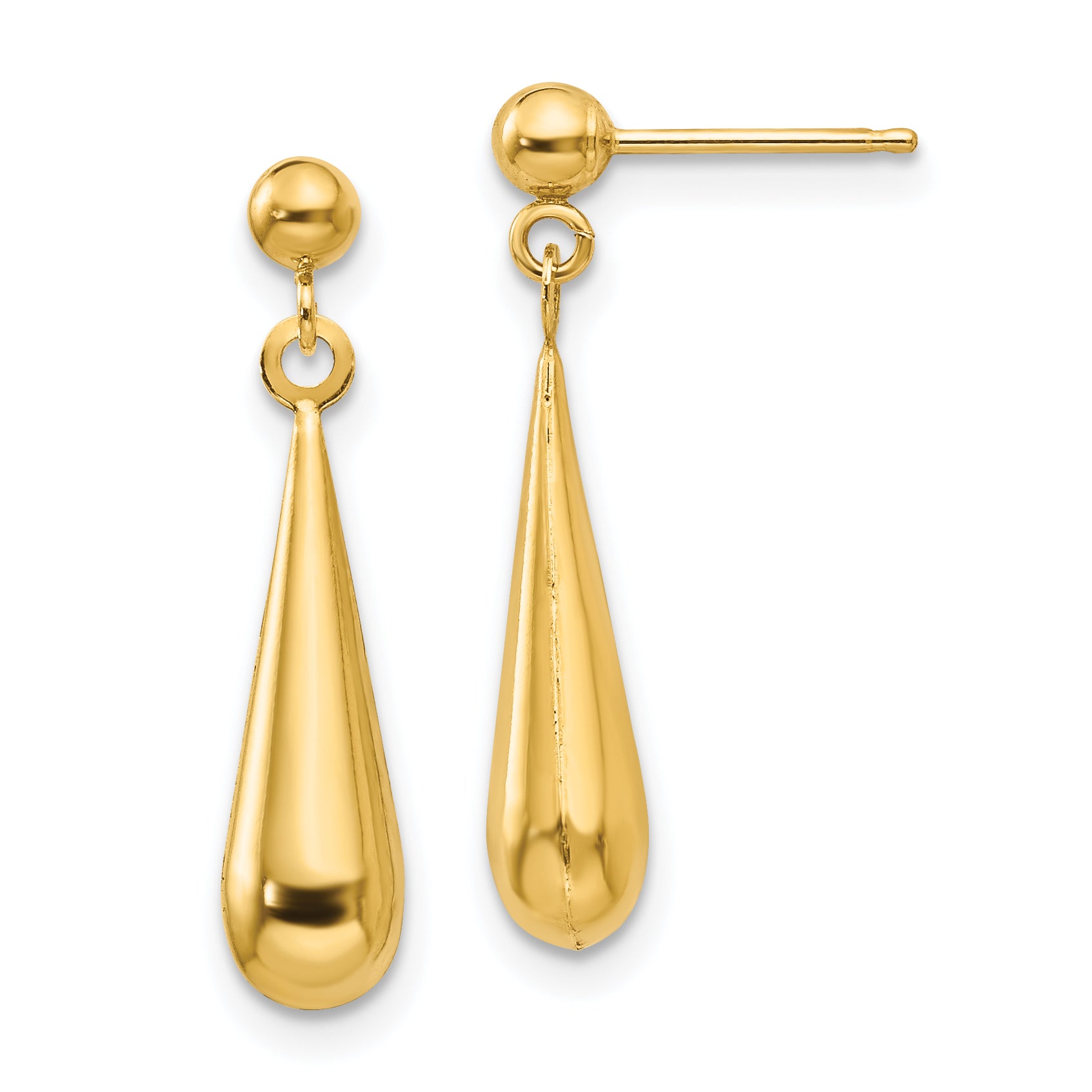 14k Madi K Teardrop Dangle Post Earrings Main image