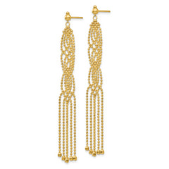 14K Beaded Earrings