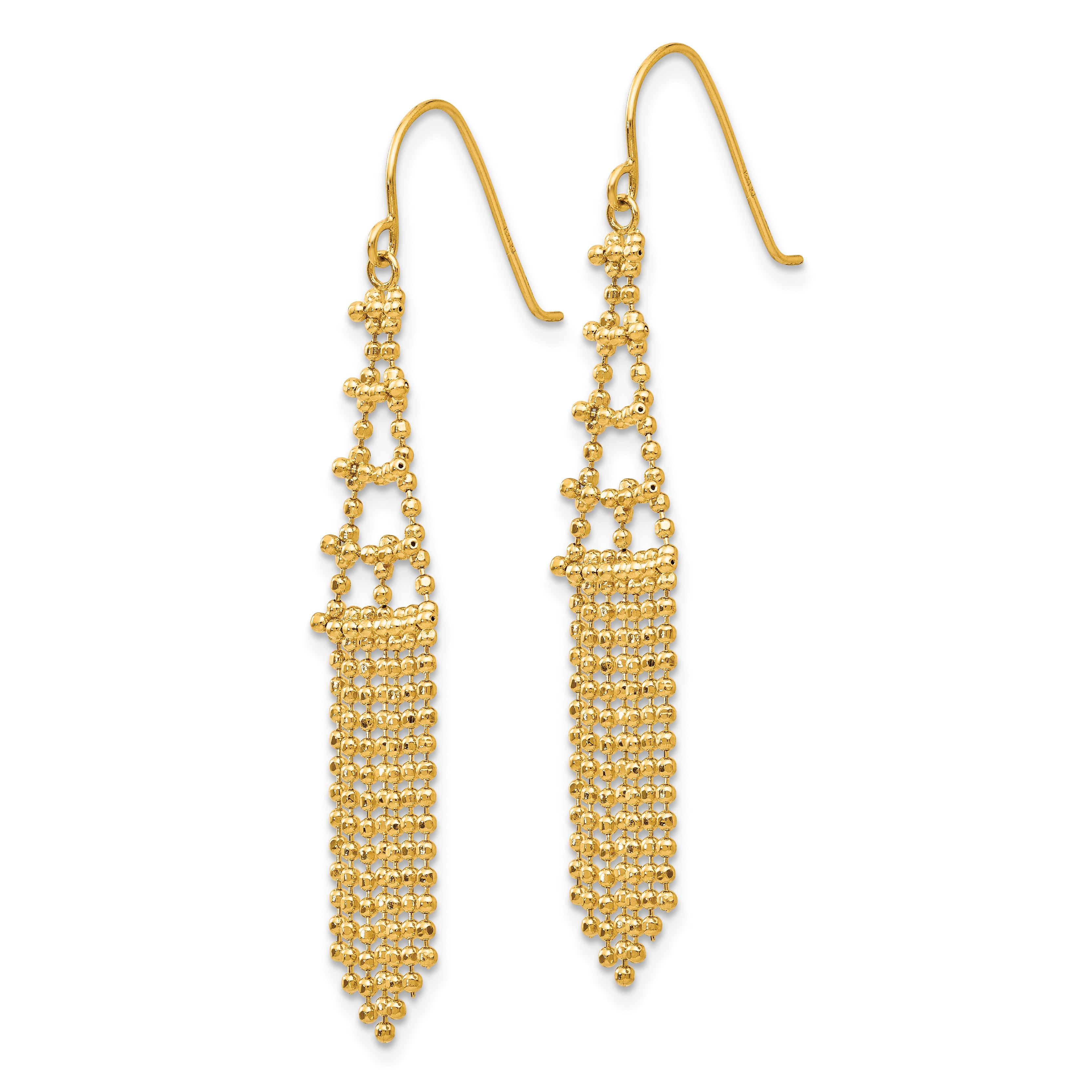 14K Beaded Earrings