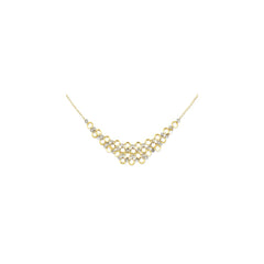 14K Two-Tone Adjustable Circle Neckla