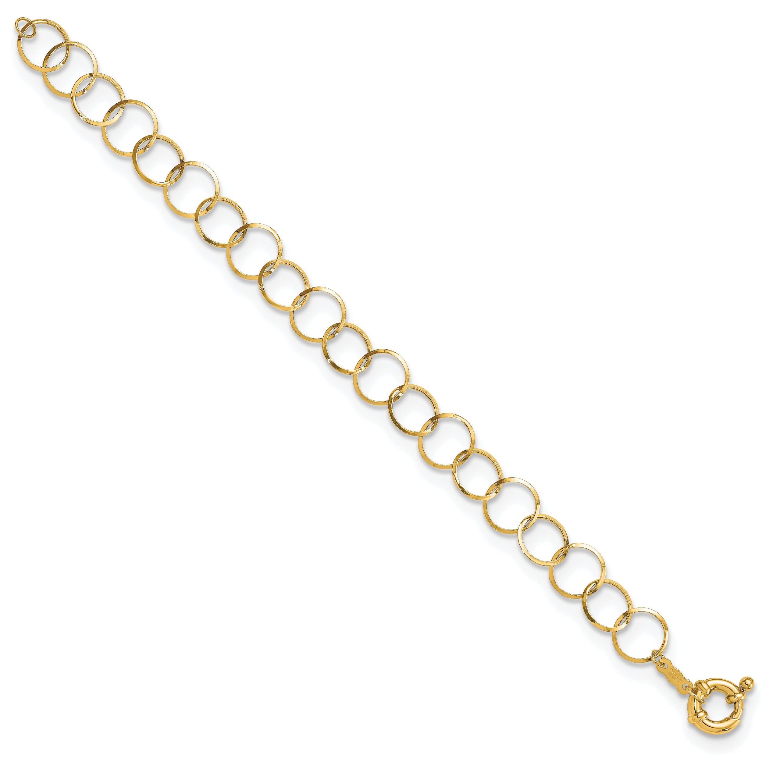 14K Circle Chain Bracelet