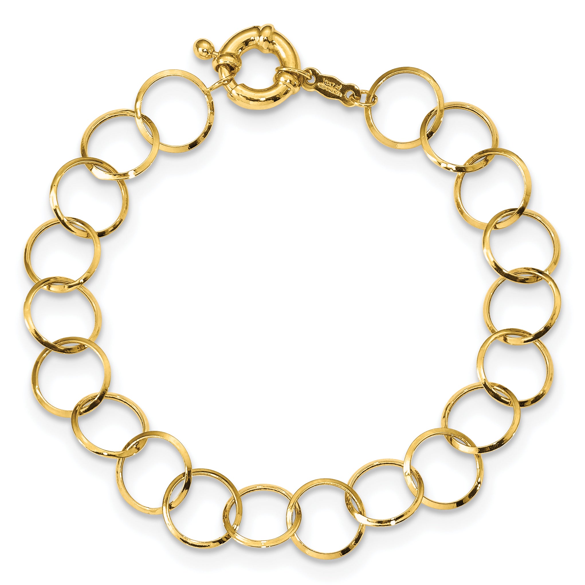 14K Circle Chain Bracelet